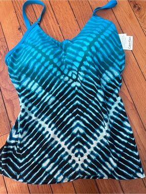 Calvin Klein Vibrant Teal Swim Top